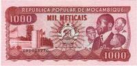 Mozambique 1000 Meticais Banknote, 1989-06-16, KM:132c -