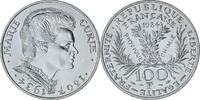 France 100 Francs Coin, Marie Curie, Paris, Silver, KM:955 -