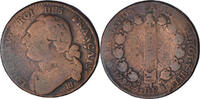 France 12 Deniers Coin, Louis XVI, Strasbourg, Copper -
