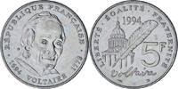 France 5 Francs Voltaire, Paris, Nickel, KM:1063, Gadoury:775 -