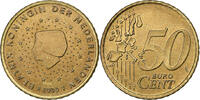 Netherlands 50 Euro Cent Beatrix, Utrecht, Brass, KM:239 -
