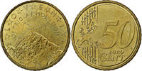 Slovenia 50 Euro Cent Vantaa, Brass, KM:73 -