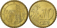 Austria 10 Euro Cent Vienna, Brass, KM:3139 -