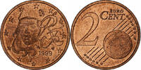 France 2 Euro Cent Paris, Copper Plated Steel, KM:1283 -