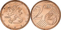 Finland 2 Euro Cent Vantaa, Copper Plated Steel, KM:99 -