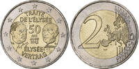 France 2 Euro Traité de l'Elysée, Paris, Bi-Metallic -