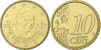 VATICAN CITY 10 Euro Cent Benedict XVI, Rome, Brass, KM:378 -