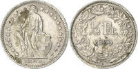 Switzerland 1/2 Franc Coin, Bern, Silver, KM:23 -