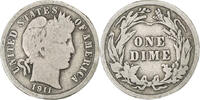 United States Dime Barber Dime, U.S. Mint, Silver, KM:113 -