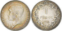 Belgium Franc Albert I, Silver, KM:72 -