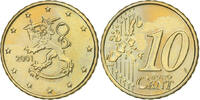 Finland 10 Euro Cent Vantaa, Brass, KM:101 -