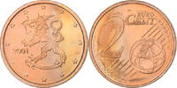 Finland 2 Euro Cent Vantaa, Copper Plated Steel, KM:99 -