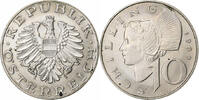 Austria 10 Schilling Copper-Nickel Plated Nickel, KM:2918 -