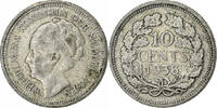 Netherlands 10 Cents Coin, Wilhelmina I, Silver, KM:163 -