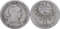 Portugal 1 Escudo Lisbon, Nickel-brass -