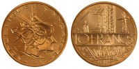 France 10 Francs Coin, Mathieu, Nickel-brass, Gadoury:814 -