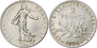 France 2 Francs Semeuse, Paris, Silver, Le Franc:F.266 -
