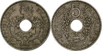 French Indo-China 5 Cents FRENCH INDO-CHINA, Paris, Copper-nickel, KM:18 -