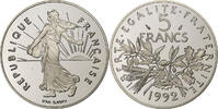 France 5 Francs Semeuse, Paris, Proof, Nickel Clad Copper-Nickel -