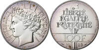 France 100 Francs Fraternité, Paris, Silver, Gadoury:903 -