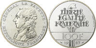 France 100 Francs Lafayette, FDC, Silver, KM:962 -