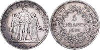 France 5 Francs Hercule, Bordeaux, Silver, Gadoury:683 -