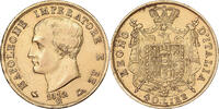 Italian States 40 Lire KINGDOM OF NAPOLEON, Napoleon I, Milan, Gold -