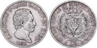 Italian States 5 Lire SARDINIA, Carlo Felice, Genoa, Silver -