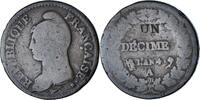 France 1 Décime Dupré, Paris, Modification du 2 décimes, Copper -