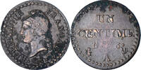 France 1 Centime Dupré, Paris, Copper, Gadoury:76 -