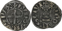 France Denier Tournois Louis VIII-IX, Billon -