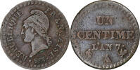 France 1 Centime Dupré, Paris, Copper, Gadoury:76 -