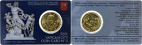 Vatican 50 Euro Cent Pape Benoit XVI, Coin card.FDC, Rome, Nordic gold -