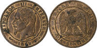 France 10 Centimes Napoleon III, Paris, Bronze, Gadoury:253 -