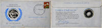 Australia Medal + stamp United Nations, Silver, Proof -