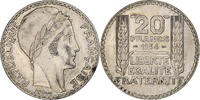 France 20 Francs Turin, Paris, Silver, Gadoury:852 -