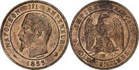 France 10 Centimes Napoleon III, Lille, Bronze, Gadoury:248 -