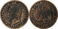 France 2 Centimes Napoleon III, Lille, Bronze, Gadoury:103 -
