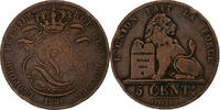 Belgium 5 Centimes Leopold I, Brussels, Bronze, KM:5.1 -