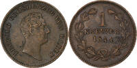 German States 3 Kreuzer BADEN, Leopold I, Karlsruhe, Copper -