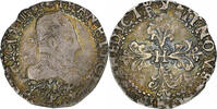 France 1/4 Franc au col plat Henri III, Bordeaux, Silver -