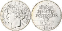 France 100 Francs Fraternité, MDP, Silver -