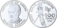 France 100 Francs Marcel Pagnol, Centenaire du Cinéma, MDP, Silver -