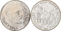 France 100 Francs Emile Zola Germinal, Paris, Silver -