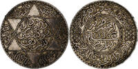 Morocco 5 Dirhams Yusuf, Silver -