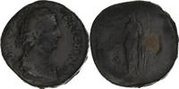 Sesterz Diva Faustina I, Rome, Bronze -