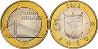 Finland 5 Euro Lumberjack's Candle Bridge, Vantaa, Bi-Metallic -
