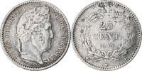 France 25 Centimes Louis-Philippe I, Rouen, Silver -