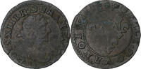 France Double Tournois Louis XIII, Axe Loire-Rhône, Copper -