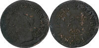 France Double Tournois Louis XIII, Bordeaux, Copper, CGKL:516 -